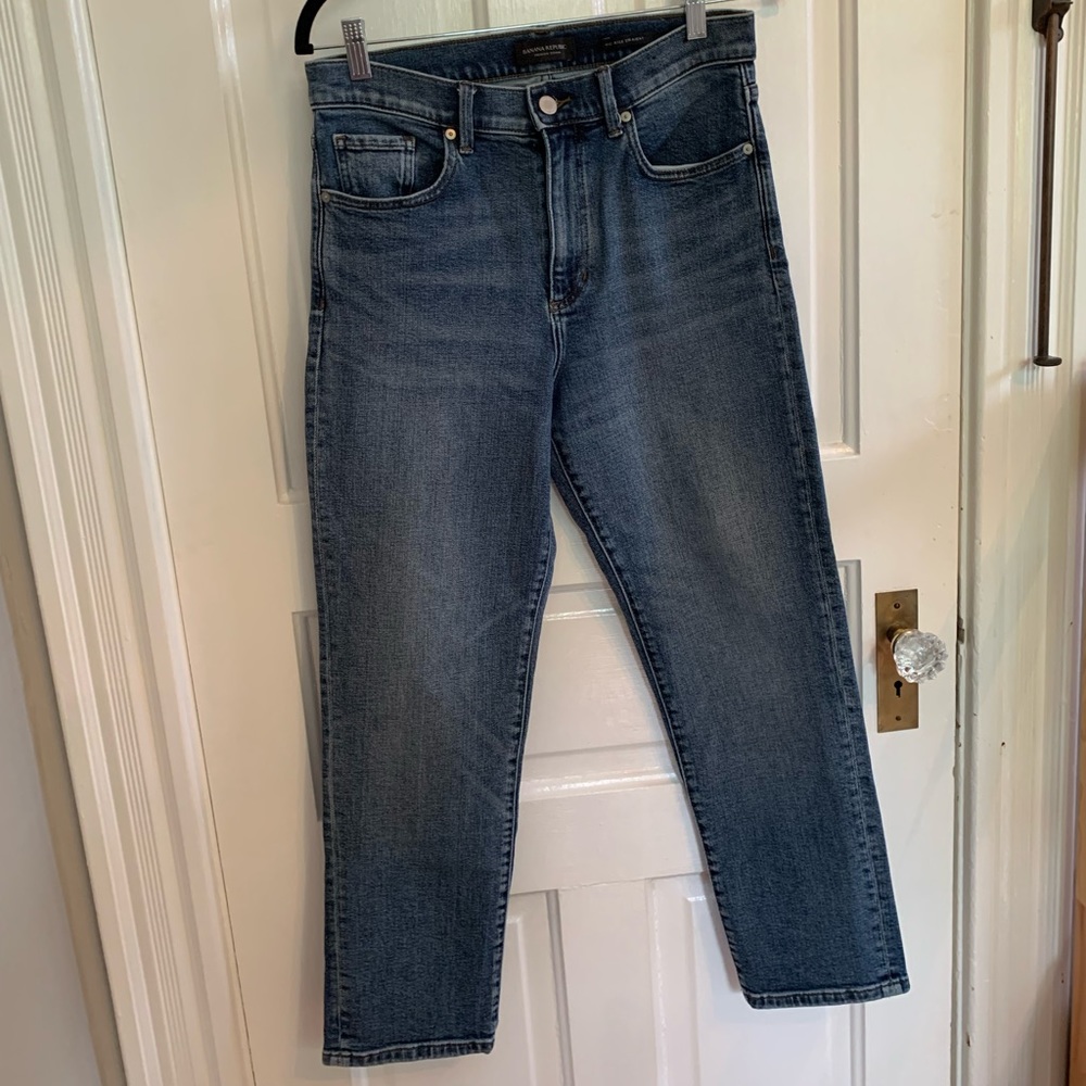 Banana Republic High-Rise Straight Jeans - Size 28